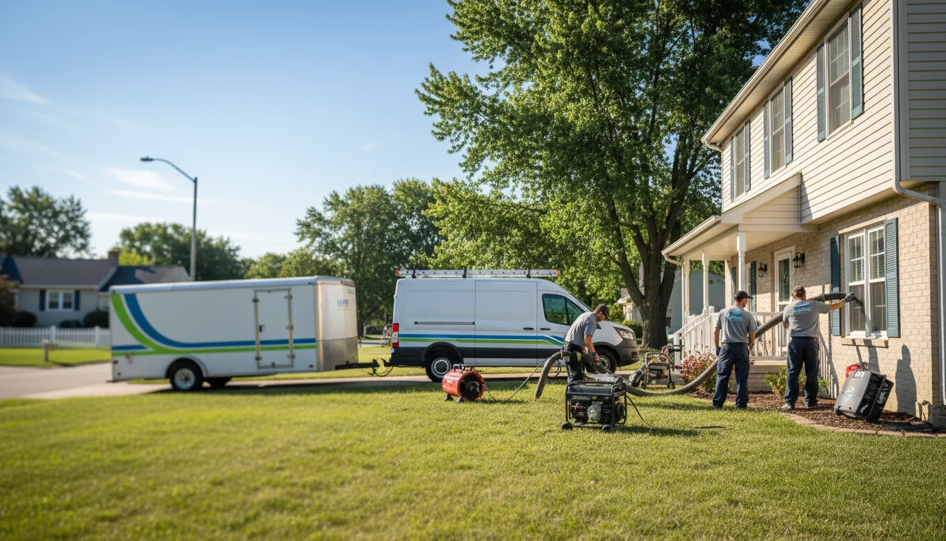 Flooded Basement Restoration And Cleanup With Repair in Saint Francisville, IL near me